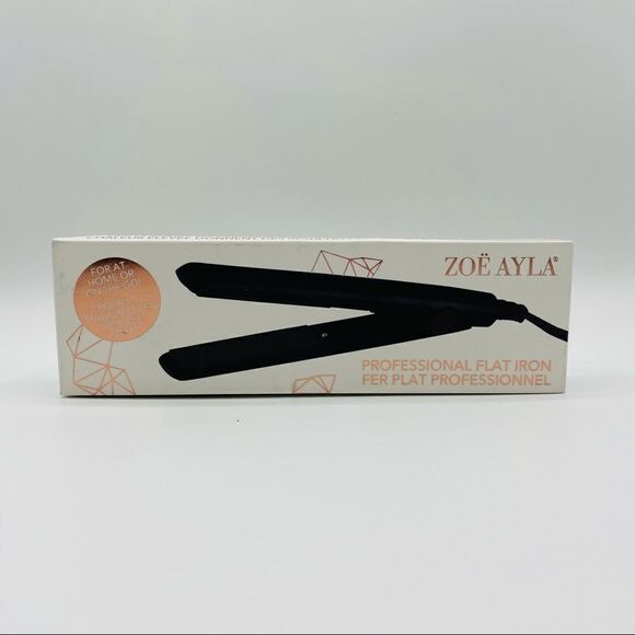 NWT - Zoe Alya Professional Flat Iron Travel Hair Straightener - Picture 1 of 4